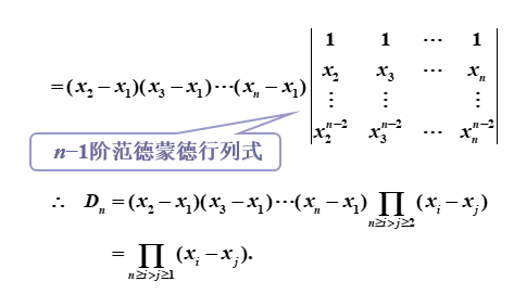 范德蒙德(vandermonde)行列式